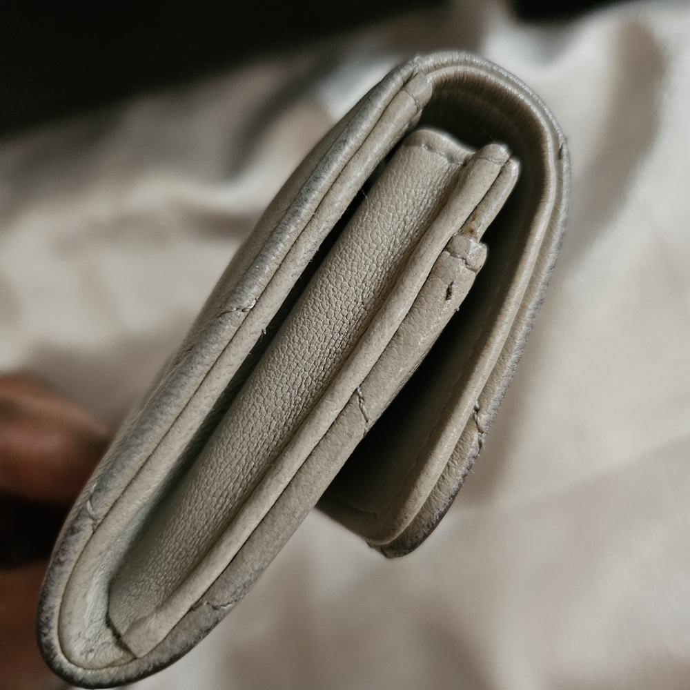 Authentic Chanel 19 Gray Taupe Wallet - Picture 5 of 12